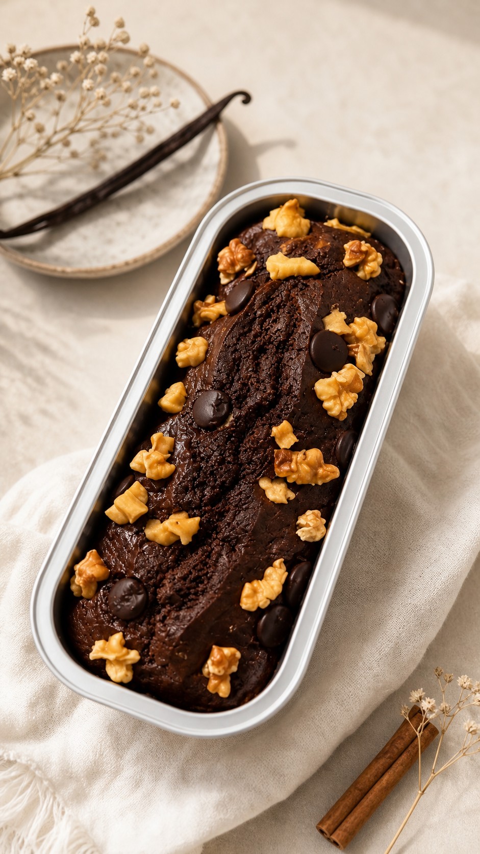 Mocha Walnut Millet Cake
